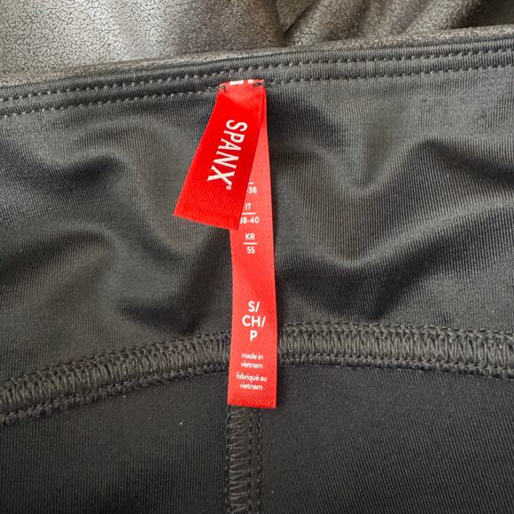 Spanx Faux Leather Leggings Black Size S - Picture 7 of 9
